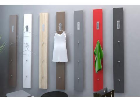 Porte manteau mural design gris laqué Stone 170 cm Porte manteau mural design