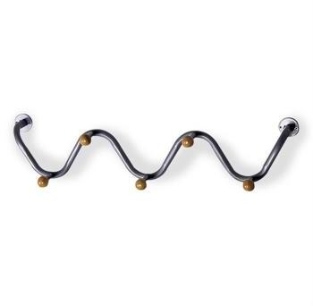 Porte-manteaux mural META-5, couleur aluminium