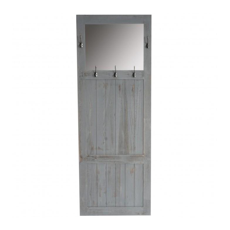 Porte-manteau meuble dentrée avec miroir 180x65x7