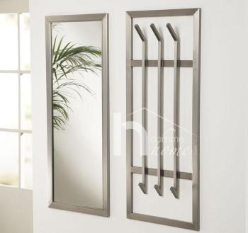 Porte manteau mural design 6 crochets en inox ELVA