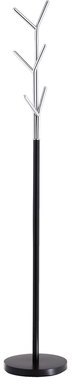 Porte-Manteaux 6 Crochets Noir Chrome Porte-Manteaux 6 Crochets