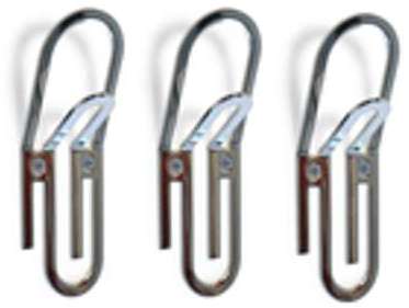 Porte manteau design mural TROMBONE métal chromé -