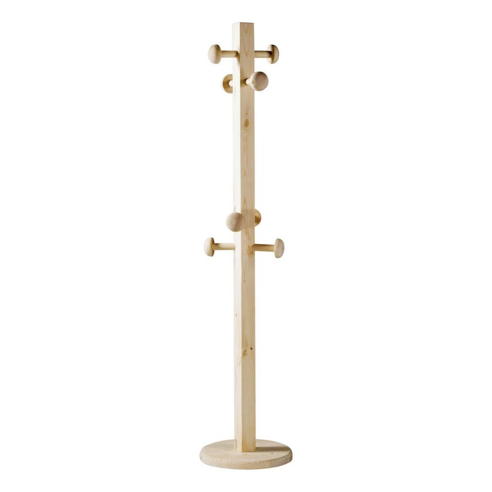 Porte-manteau pin massif brut
