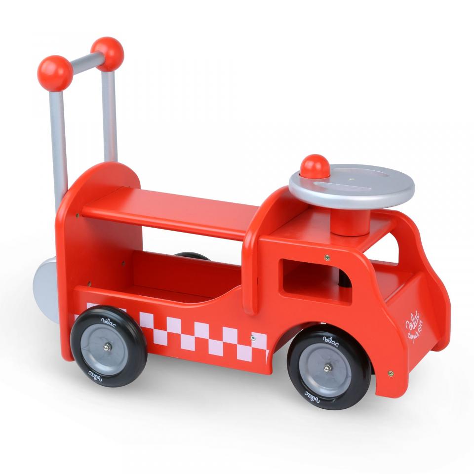 Fred Porteur/Pousseur en bois pour enfant forme ca