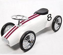 Porteur nacre et bordeaux voiture de course