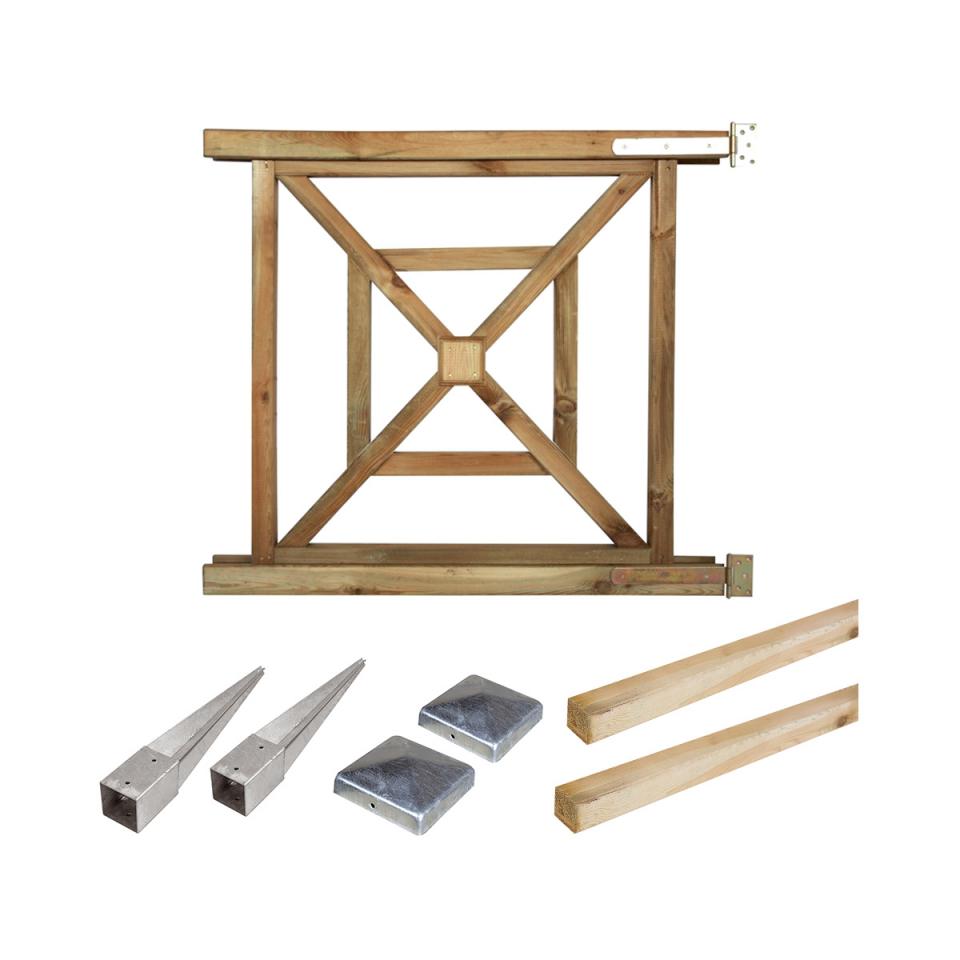 Portillon kit en bois Bégonia à enfoncer