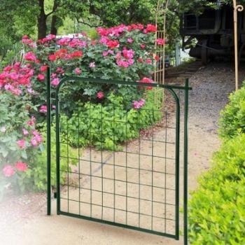 Portillon de jardin vert 100 x 100 cm