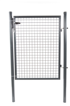 Portillon de Jardin Grillagé Gris Anthracite - 1,2