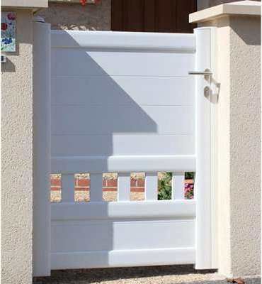 Portillon en aluminium blanc Horilum 1.00m - ROY