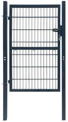 VidaXL Portillon de jardin 2D (Single) Gris anthracite VidaXL Portillon de jardin