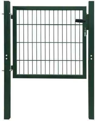 VidaXL Portillon 106 x 150 cm Acier Vert VidaXL Portillon 106 x 150