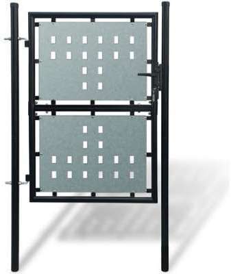 VidaXL Portillon de jardin Single Noir 100 x 200 cm VidaXL Portillon de jardin