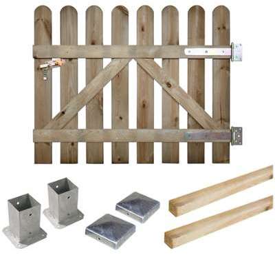 Portillon kit en bois Coquelicot à fixer - CÉMONJA