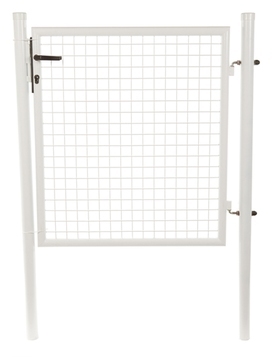 Portillon de Jardin Grillagé Blanc - 1,2 mètre - C