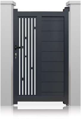Portillon aluminium Perso+ décor Ligne standard 10