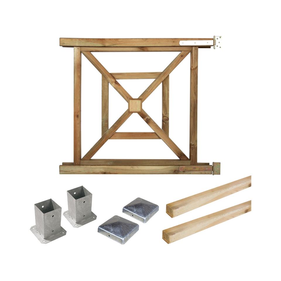 Portillon kit en bois Bégonia à fixer