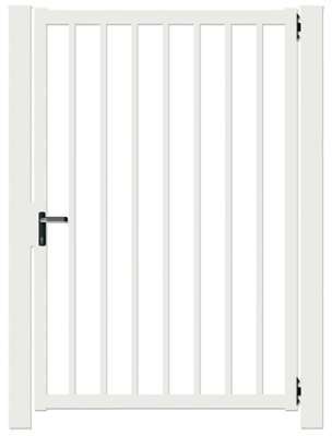 Portillon de Jardin Barreaudé Blanc - 1,5 mètre -