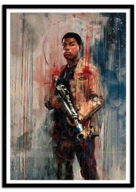 - Affiche art 50x70 cm - Finn Star Wars digital Pa