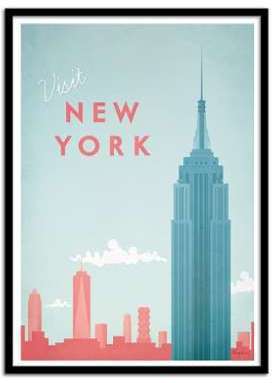 - Affiche art 50x70 cm Voyage à New-York - WALL ED
