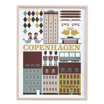 Poster Copenhagen petit: 29,7x42 cm