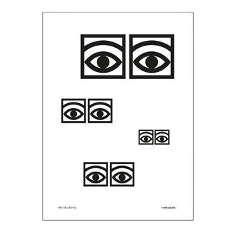 Poster Ögon Cacao several eyes 50x70 cm