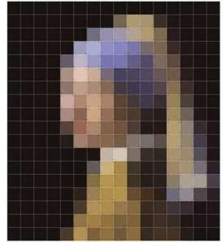 Décoration murale Pixel IXXI La jeune fille à la p