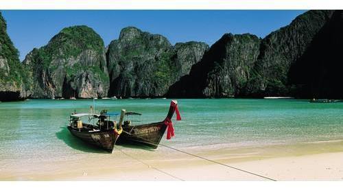 Affiche paysage îles Phi Phi Thaïlande Affiche paysage îles Phi Phi
