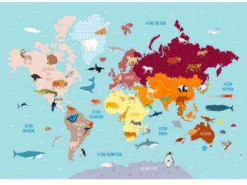 Poster Géant plastifié : Carte du monde
