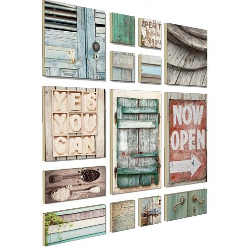 Décoration murale Ogu The Old Wood 96 x 96 cm