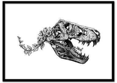 - Affiche art 50x70 cm The T-Rex - WALL EDITIONS