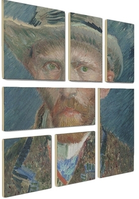 Décoration murale Ogu Van Gogh Selfie 96 x 96 cm