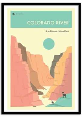 - Affiche art 50x70 Grand Canyon Colorado - WALL E