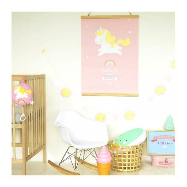 Poster Bébé licorne