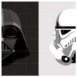 Décoration murale IXXI Stormtrooper & Dark Vador 1
