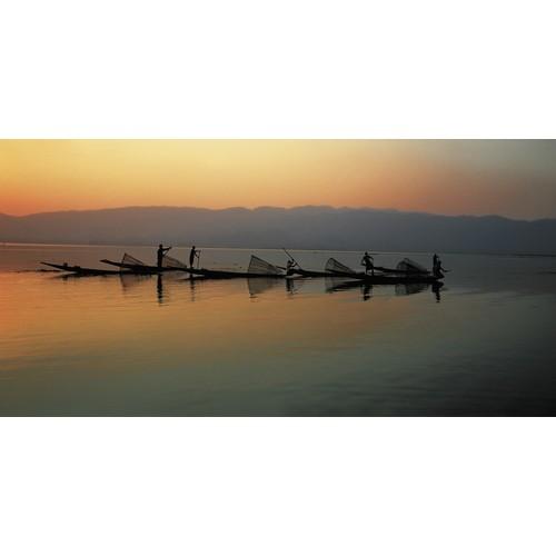 Affiche Pêcheurs sur le lac Inle Affiche Pêcheurs sur le lac