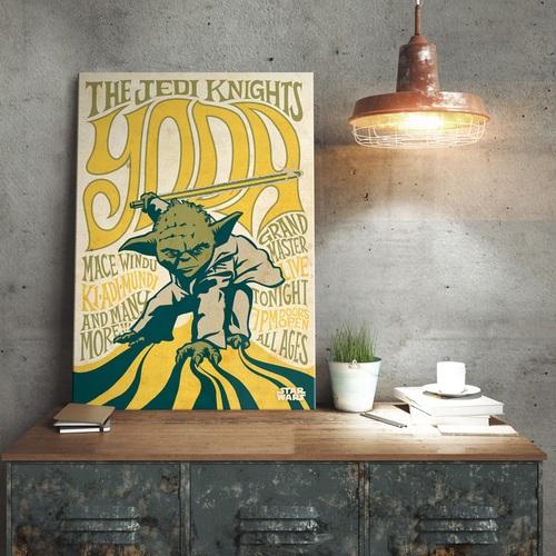 Poster métallique Star Wars Yoda