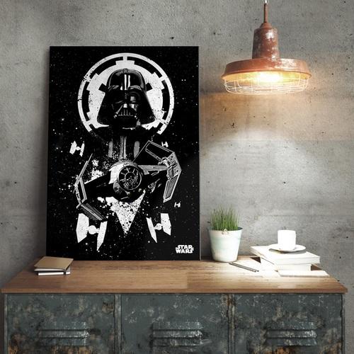 Poster métallique Star Wars Tie Fighter Vador