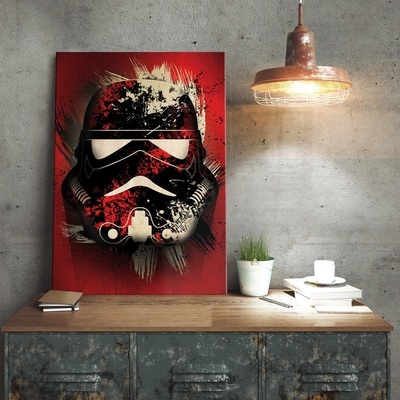 Poster métallique Star Wars Stormtrooper Splatter