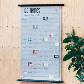 Poster 100 things, que vous devez faire avant de m