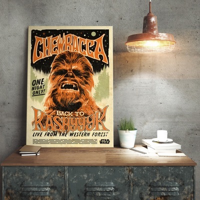 Poster métallique Star Wars Chewbacca