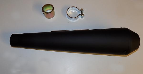 ECHAPPEMENT MOTO VINTAGE MEGATON NOIR