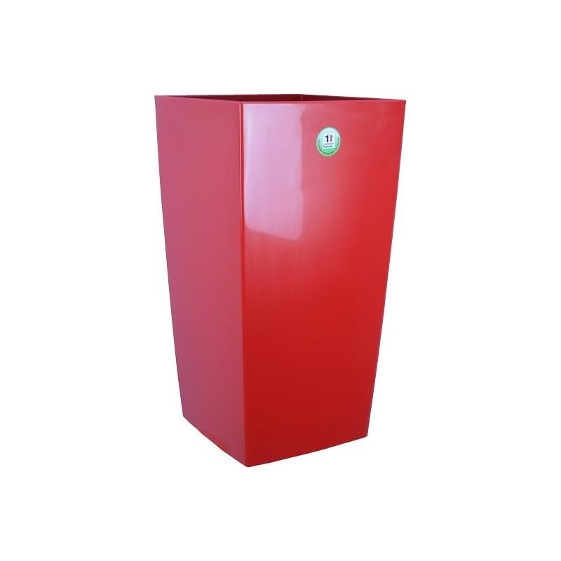 Pot de fleur RIVIERA NUANCE L28 H52 rouge