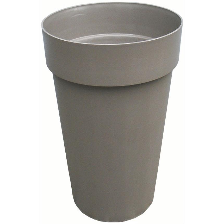 Pot de fleurs haut Toscane Zen 67 L Taupe - 46 cm Pot de fleurs haut Toscane