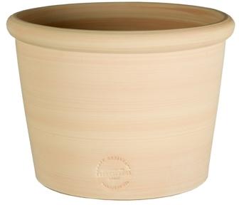 Pot rond Cocio Lisio en terre cuite claire D24x H19 Pot rond Cocio Lisio en terre