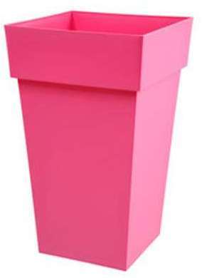 Pot haut carré TOSCANE 62 Litres rose Pot haut carré TOSCANE 62