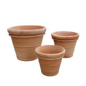 Pot rond Terracotta double bord - diam. 100 cm Pot