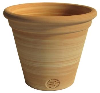 Pot Conica en terre cuite claire D27x H26 Pot Conica en terre cuite