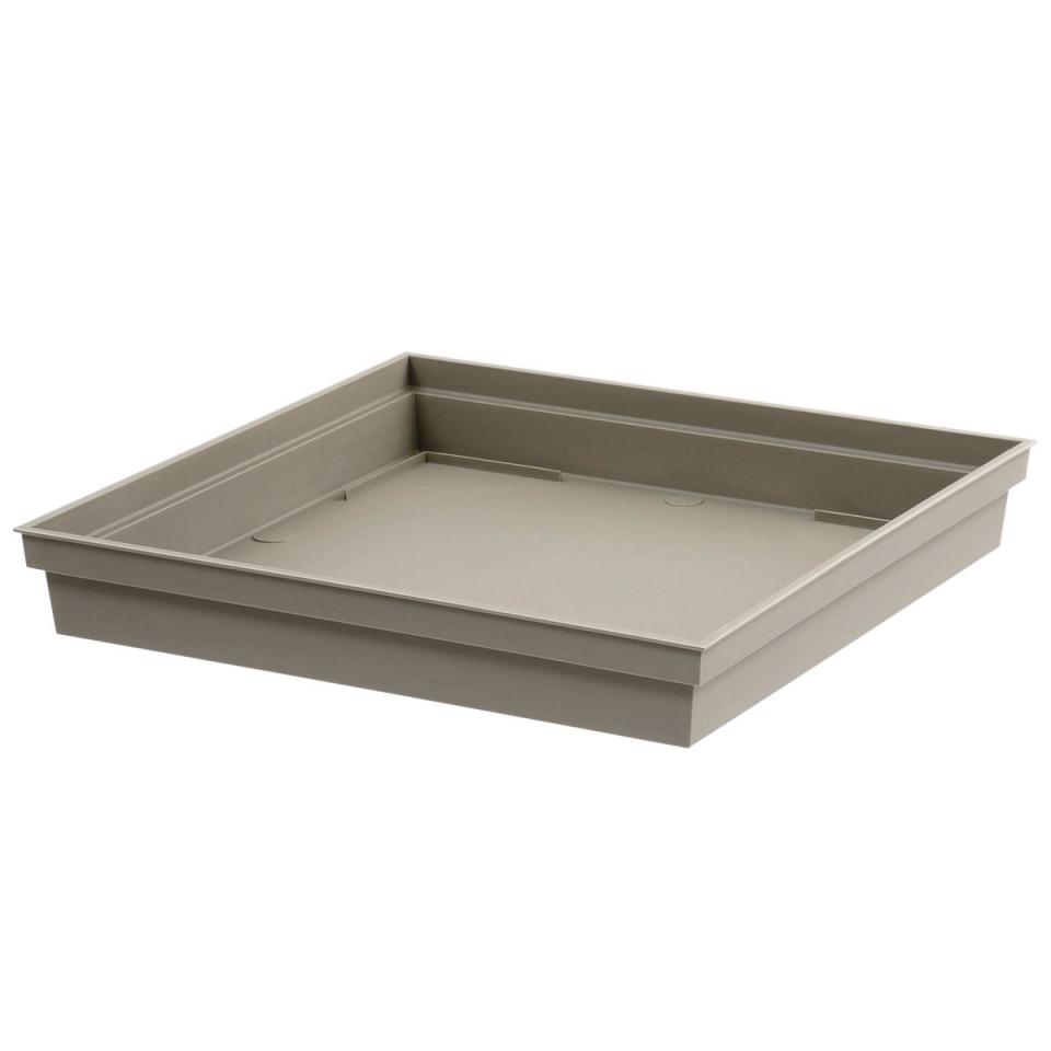 Soucoupe Toscane Carrée taupe 32 6 cm Soucoupe Toscane Carrée taupe