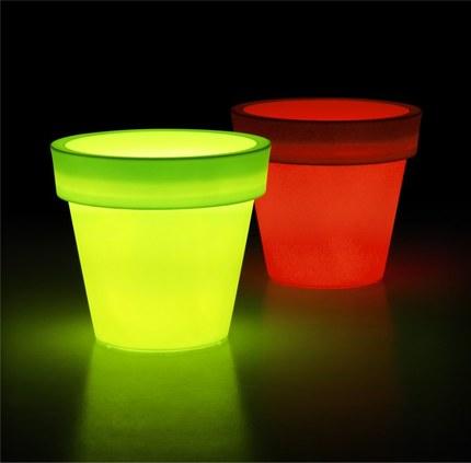 POTS LUMINEUX IKON VERT ou ROSE - Rétro-éclairé po
