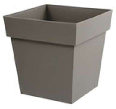 Pot de fleurs Toscane Carré 38L taupe 39 x 39 x 39 Pot de fleurs Toscane Carré